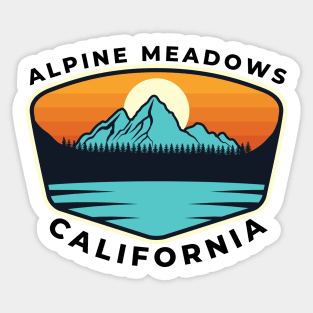 Alpine Meadows Ski Snowboard Mountain California Yosemite - Travel Sticker